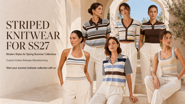 Spring / Summer Collection Direction Striped Knitwear for SS27 Indeartisans