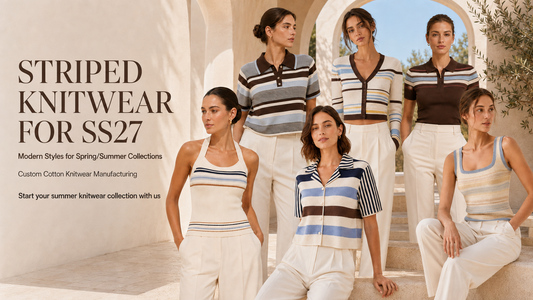 Spring / Summer Collection Direction Striped Knitwear for SS27 Indeartisans