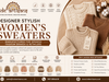 Designer Stylish Women's Sweaters for Spanish Fashion Brands Indeartisans