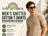 Men’s Knitted Cotton T-Shirt Manufacturer/ Yarn Collection Indeartisans