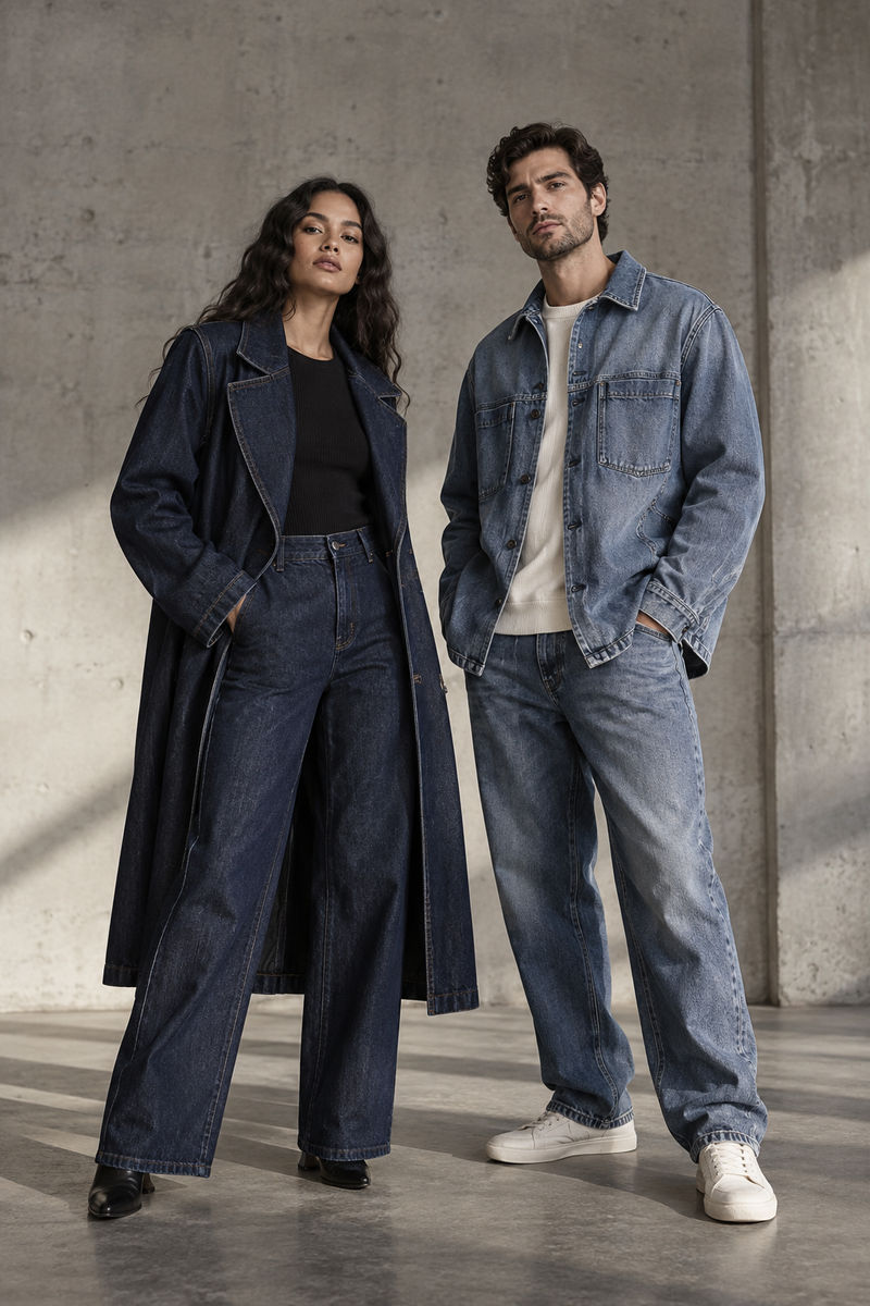 Denim Long Coats & Shackets Indeartisans
