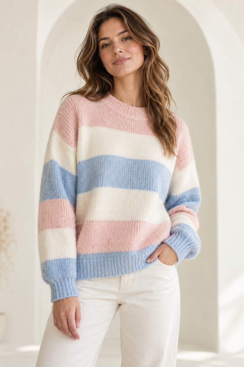 Soft Striped Sweaters for Women’s Knitwear · Design & Manufacturing
