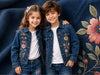Embroidered Denim Clothing for Kids Indeartisans